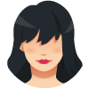 Hair color: brunette